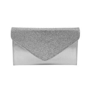 Anna Crystal Flap Envelope Clutch